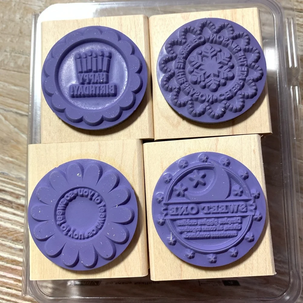 NIB Stampin Up So many Scallops stamps card making. Copy